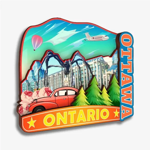 Miniatura 29 de Victoria Canada - Imán de madera para nevera, colección 3D, madera 3D, hecho a mano, recuerdos de la ciudad, imán para nevera, decoración del hogar