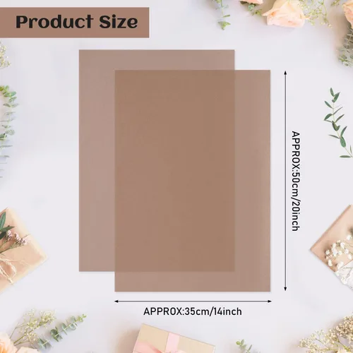 Miniatura 4 de NEBURORA 120 hojas de papel de seda marrón oscuro para envolver, 14 x 20 pulgadas - Papel de envolver marrón a granel para bolsas de regalo