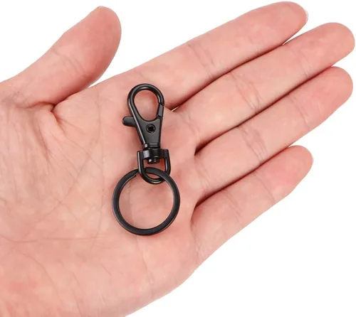 Miniatura 4 de 30 ganchos para llavero con anillos giratorios, ganchos a presión de metal, broches de langosta para clip de cordón, fabricación de joyas