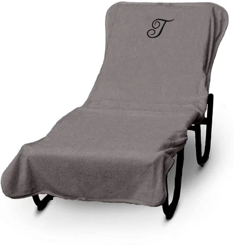 Miniatura 310 de Luxury Hotel & Spa - Funda para Tumbona de Piscina con Monograma, Letras Bordadas en Bloque - Extra Absorbente 100% Algodón Turco - Rizo Suave