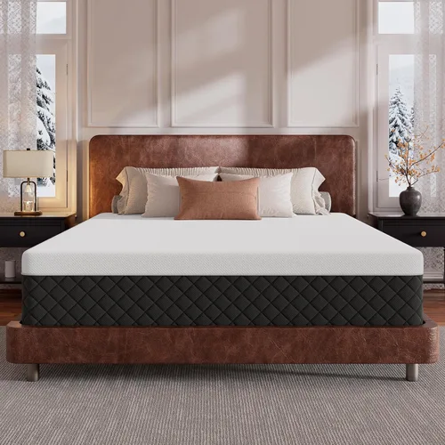SLEEP100 Twin Size Memory Foam Mattress,10" Medium Firm Cooling Gel Compressed Mattress in a Box,Pressure Relief & Motion
