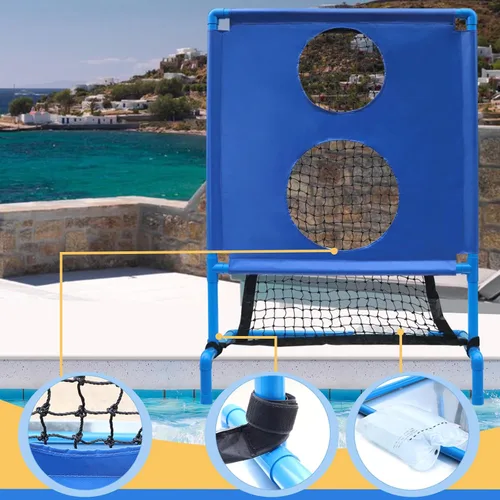 Miniatura 2 de Juego de fútbol de piscina con diseño de dos agujeros, adecuado para deportes acuáticos con múltiples pelotas