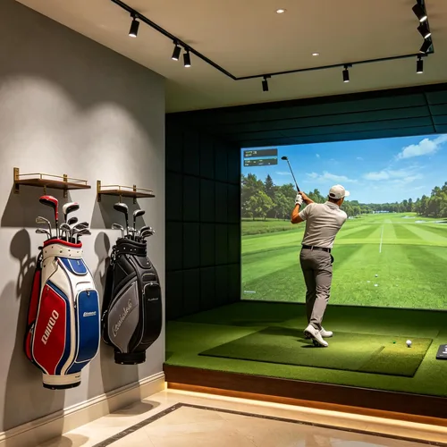 Miniatura 2 de BiJun Almacenamiento de bolsas de golf, soporte para bolsa de golf, soporte organizador de almacenamiento para bolsa de golf de montaje en pared