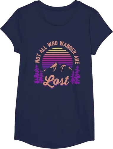 Miniatura 70 de Not All Who Wander Are Lost Vintage Mountains - Camiseta de senderismo, Negro, S