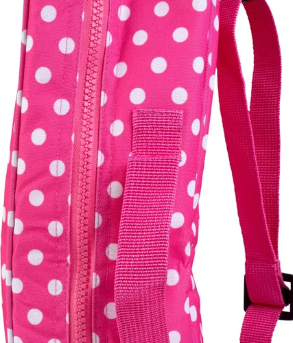 Miniatura 5 de Estuche de transporte para muñecas – (lunares rosados) para cualquier muñeca de 18 pulgadas – Organizador de almacenamiento de accesorios de viaje