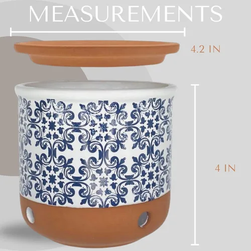Miniatura 2 de Okavango Garlic Keeper de cerámica – conservadores de ajo – recipiente de almacenamiento de ajo – Soporte para ajo – Encimera – Tarro de ajo