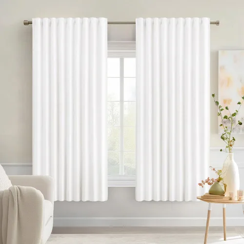 Miniatura 53 de MIULEE Cortinas opacas con pestaña trasera de 63 pulgadas de largo, juego de 2 paneles para sala de estar, dormitorio, privacidad, bolsillo
