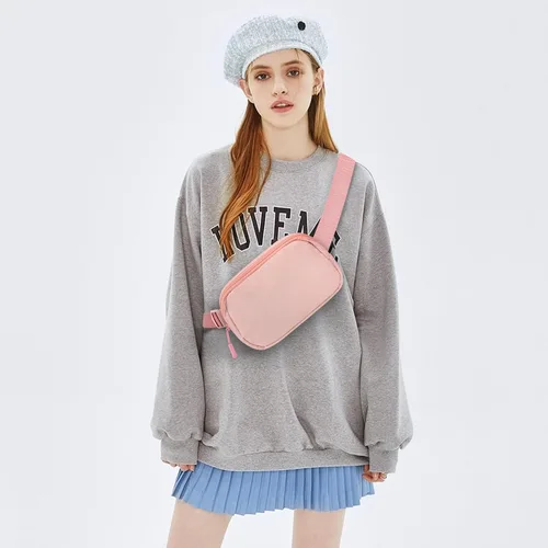 Miniatura 6 de Riñonera cruzada para mujeres y hombres, bolsa para cinturón para senderismo con correa ajustable, riñonera para correr, entrenamiento, deportes