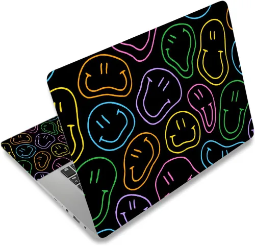 Miniatura 18 de Adhesivo para laptop de 12.1-15.6 pulgadas, calcomanía reutilizable universal de vinilo para laptop, protector de arte impermeable en color panal
