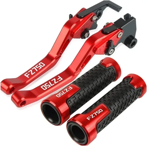 Miniatura 6 de DOUKI for Yam&ha FZ750 FZ 750 1985 1986 1987-1988 Motorcycle Handlebar Adjustable Brake Clutch Levers Grips Handle Lever (Color : Black)