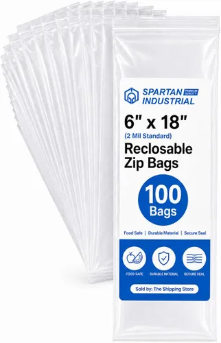 Miniatura 8 de Spartan Industrial - Bolsas con cremallera de 2 x 8 pulgadas de largo (100 unidades) - Bolsas de polietileno transparentes con cierre de 2 mil