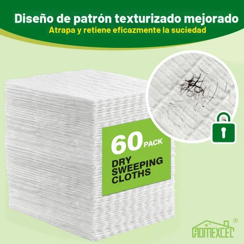Miniatura 2 de HOMEXCEL Almohadillas de tela para barrido en seco compatibles con Swiffer Sweeper, recambios desechables para trapeador para limpieza y fregado