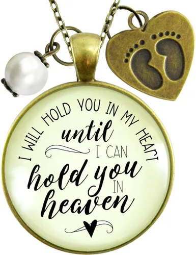 Gutsy Goodness Miscarriage Necklace Comforting Sentimental Handmade Jewelry For Mom - Pendant, Message Card, Keepsake Gift Box