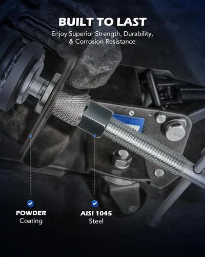 Miniatura 8 de Orion Motor Tech Herramienta de compresión de pinza de freno 2 en 1 y kit de purga de freno, bomba de vacío de mano, herramienta de servicio