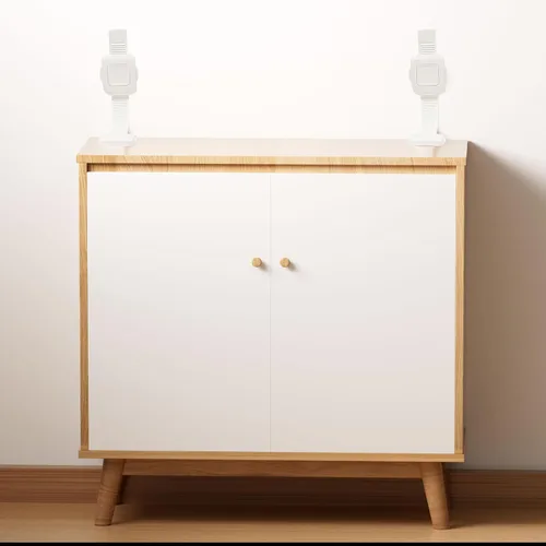 Miniatura 9 de Anclaje adhesivo mejorado para muebles sin taladro, correas ajustables para pared de muebles antipuntas para bebés y mascotas, paquete de 4