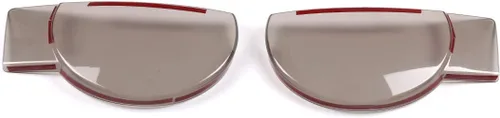 Miniatura 9 de Cubierta de faros delanteros de automóvil ABS ahumada tintada compatible con accesorios Land Rover Defender 2020 2021 2022, cubierta de lámpara