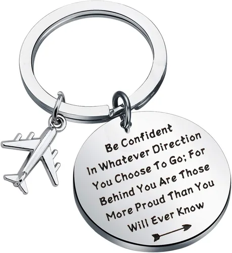 LQRI Future Pilot Gift - Nuevo regalo de piloto regalo de graduación de piloto ten confianza en cualquier dirección que elijas ir Medio