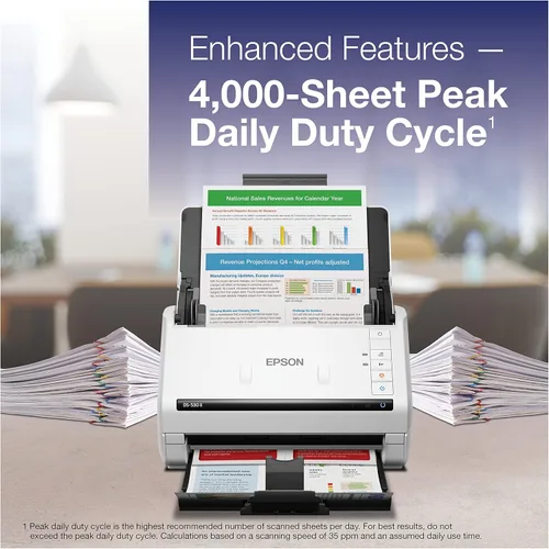 Miniatura 4 de Epson DS-530 II Escáner de documentos dúplex a color para PC y Mac con alimentación de hojas, alimentador automático de documentos (ADF)