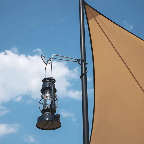 Miniatura 2 de Perchas de gancho para linterna de camping, gancho de luz multifuncional, hecho de acero inoxidable, soporte de linterna para camping, pesca
