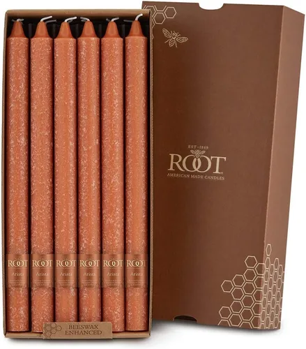 Miniatura 10 de Root Candles Juego de velas de cena sin perfume de 12 unidades, sin goteo, Timberline™ Arista™ mejoradas, 9 pulgadas, verde salvia