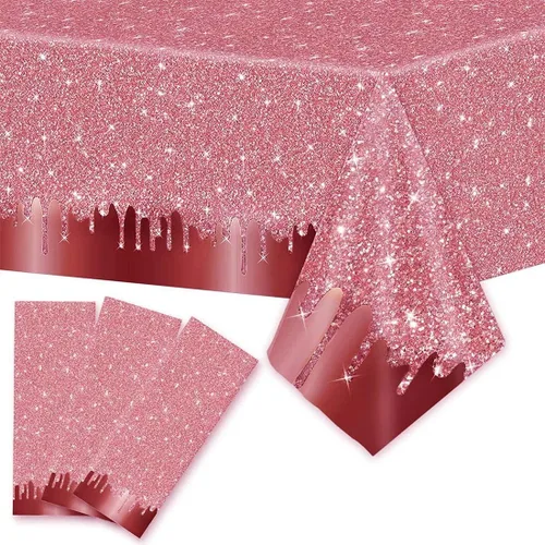 Miniatura 13 de Kesfey 3 paquetes de manteles para fiestas de fútbol 54 x 108 pulgadas, cubierta de mesa desechable impermeable de plástico con tema de fútbol