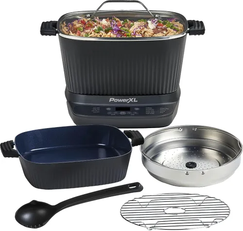 Miniatura 8 de STIRMAX Olla Múltiple Digital de 7.5 Cuartos con Paleta Automática para Remover y Triturar, 9 en 1 Preajustes Programables para Saltear, Sellar