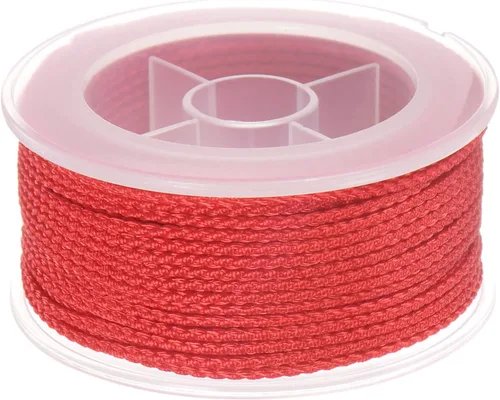 Miniatura 72 de HARFINGTON Cordón de hilo de nailon para cuentas de 0.063 in, cuerda de nailon trenzado extrafuerte para manualidades, pulseras, joyería, Negro