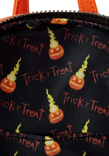 Miniatura 2 de Loungefly Trick 'r Treat Sam Pumpkin Cosplay Mini Mochila Mochilas de Halloween, Beige Bronceado, Classic