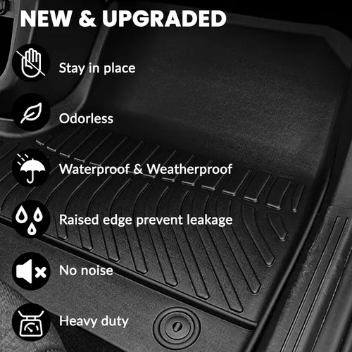 Miniatura 6 de Alfombrillas para todo tipo de clima aptas para Jeep Grand Cherokee (WL incluye 4xe, no WK2 o WL75) 2022-2025 2026 5 asientos solo forros de goma
