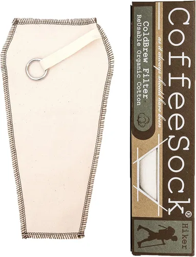 Miniatura 10 de CoffeeSock 'The Original' - Filtro ColdBrew reutilizable de algodón orgánico, hecho para adaptarse a un recipiente Toddy® de 48 onzas (1 filtro)