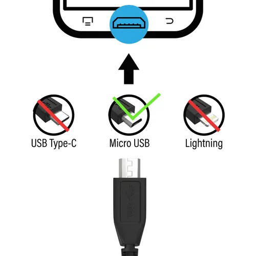 Miniatura 2 de Maeline Cable micro USB 2.0 A-macho a Micro B, cable de carga rápida, USB de alta velocidad, duradero, cable de carga para Android