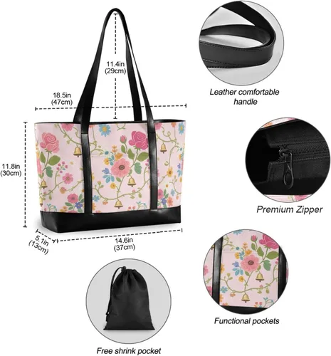 Miniatura 6 de Summer Flowers Beautiful trendy laptop bags with zipper 14 inch bag for flight with diaper maletin ejecutivo para mujer