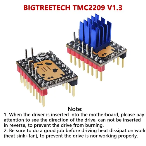 Miniatura 6 de BIGTREETECH TMC2209 V1.3 UART controlador de motor paso a paso 2.8A Peak Stepstick controlador silencioso para Manta M8P, Octopus V1.1, Octopus Pro