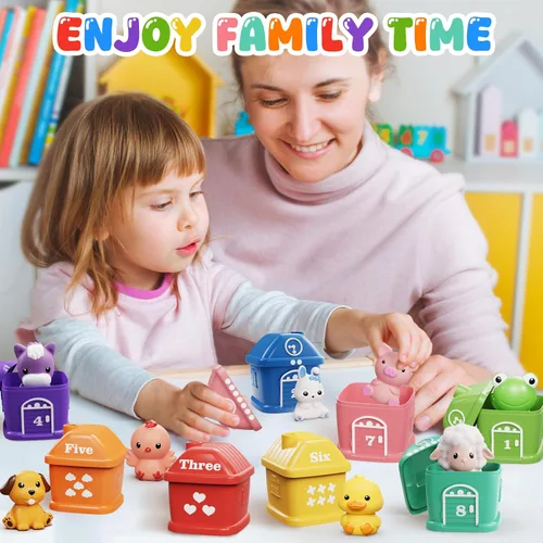 Miniatura 7 de Juguetes para niños y niñas de 1-2-3, juego de tren para niños pequeños de 2 a 4 años con música y luz, juguetes para niños de 1, 2 y 3 años