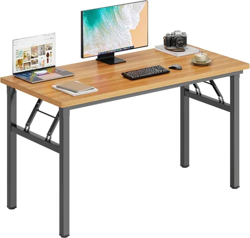 DlandHome - Mesa plegable para computadora de 47 pulgadas, escritorio portátil, mesa de actividades, mesa de conferencias, escritorio de oficina en