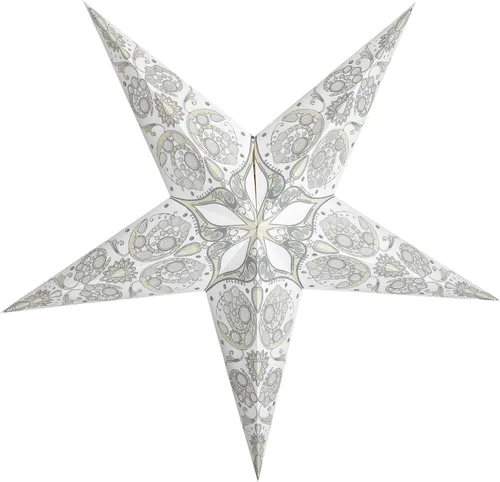 Miniatura 19 de GalaxyArts - Naxatra (blanco mediano 7 puntas) - Linterna de estrella de papel