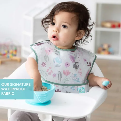 Miniatura 4 de Bumkins Baberos para niña o niño, SuperBib para bebés y niños pequeños de 6 a 24 meses, imprescindibles para comer, alimentar, suministros de D2