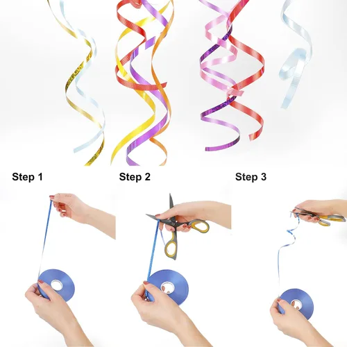 Miniatura 5 de WELTOKE 27 rollos de cinta rizadora de globos, cinta de envoltura de regalo para envolver, manualidades, bodas, fiestas, festivales, flores