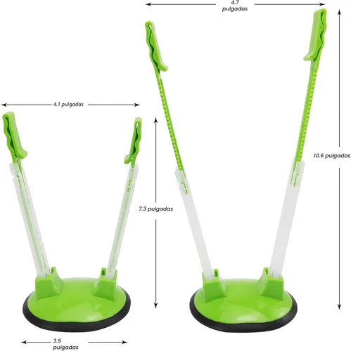 Miniatura 2 de Ruibo Soporte de estante holgado para preparación de alimentos/bolsa Ziplock, planificación de comidas/soporte de plástico para bolsas