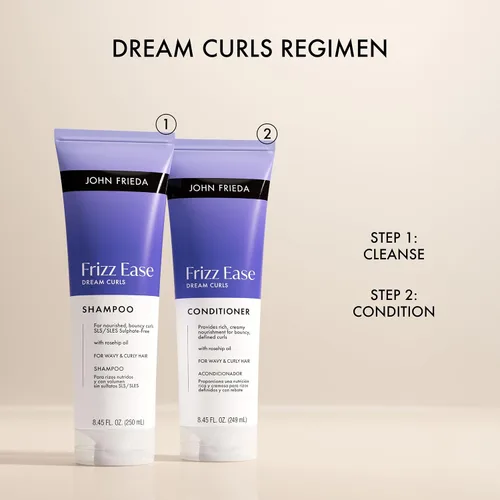 Miniatura 9 de John Frieda Frizz Ease Dream - Acondicionador de rizos para cabello rizado, 8.45 onzas líquidas, paquete de 2