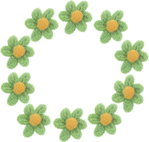 Miniatura 3 de EXCEART Parches bordados para planchar con flores, bonitos parches bordados para coser en flores, parches de bordado para ropa, bolsas