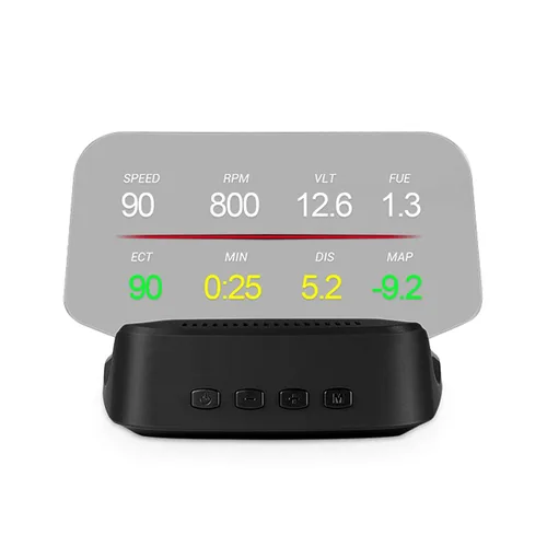 Miniatura 2 de HUD para automóvil, universal OBD2 + pantalla HUD para coche, proyector de alarma de sobrevelocidad