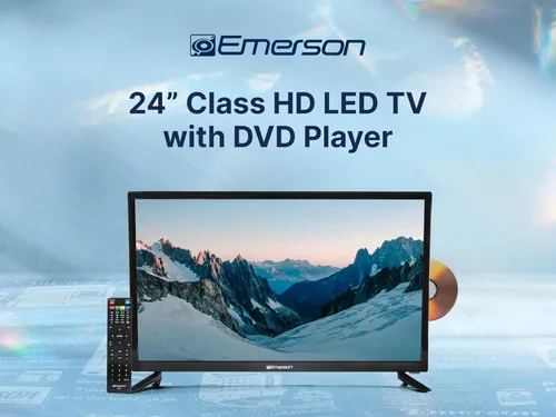 Miniatura 8 de Emerson ETD-2450 24" clase LED HDTV con reproductor de DVD incorporado, 720p HD, entradas HDMI/USB, sintonizador digital, diseño delgado, montaje