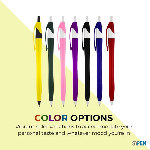Miniatura 3 de SyPen Bolígrafos personalizados con tu logotipo o texto personalizado, paquete de 500 unidades a granel para negocios, fiestas y eventos, bolígrafos