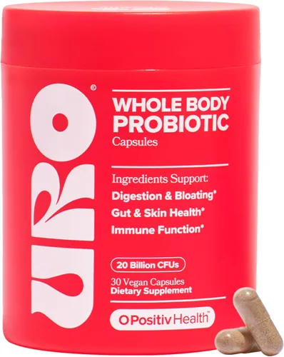 O Positiv URO Probiótico para Mujeres – Probiótico todo en uno para mujeres - Salud del microbioma vaginal, intestinal, de la piel y oral – 20B+