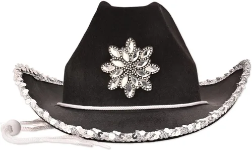 Miniatura 7 de Beistle Sombreros de vaquero de fieltro – Sombreros occidentales para cumpleaños, cabina de fotos y accesorios de disfraces de Halloween