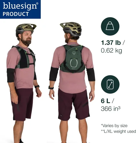 Miniatura 2 de Osprey Escapist Velocity - Mochila de hidratación para bicicleta (6 litros), con depósito hidruálico
