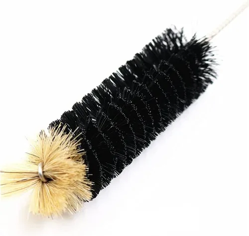 Miniatura 4 de Cepillo largo para botellas, cepillos limpiadores flexibles de 17 pulgadas para limpiar botellas de cerveza para el cuello, vino, biberones, Negro/1