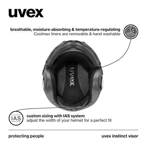 Miniatura 4 de uvex Instinct Visor - Adjustable ski & Snowboard Helmet with Integrated Visor for Women & Men