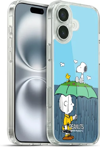 Miniatura 65 de Head Case Designs Funda de gel con licencia oficial de Peanuts Snoopy & Woodstock Halfs and Laughs [protección de grado militar] compatible